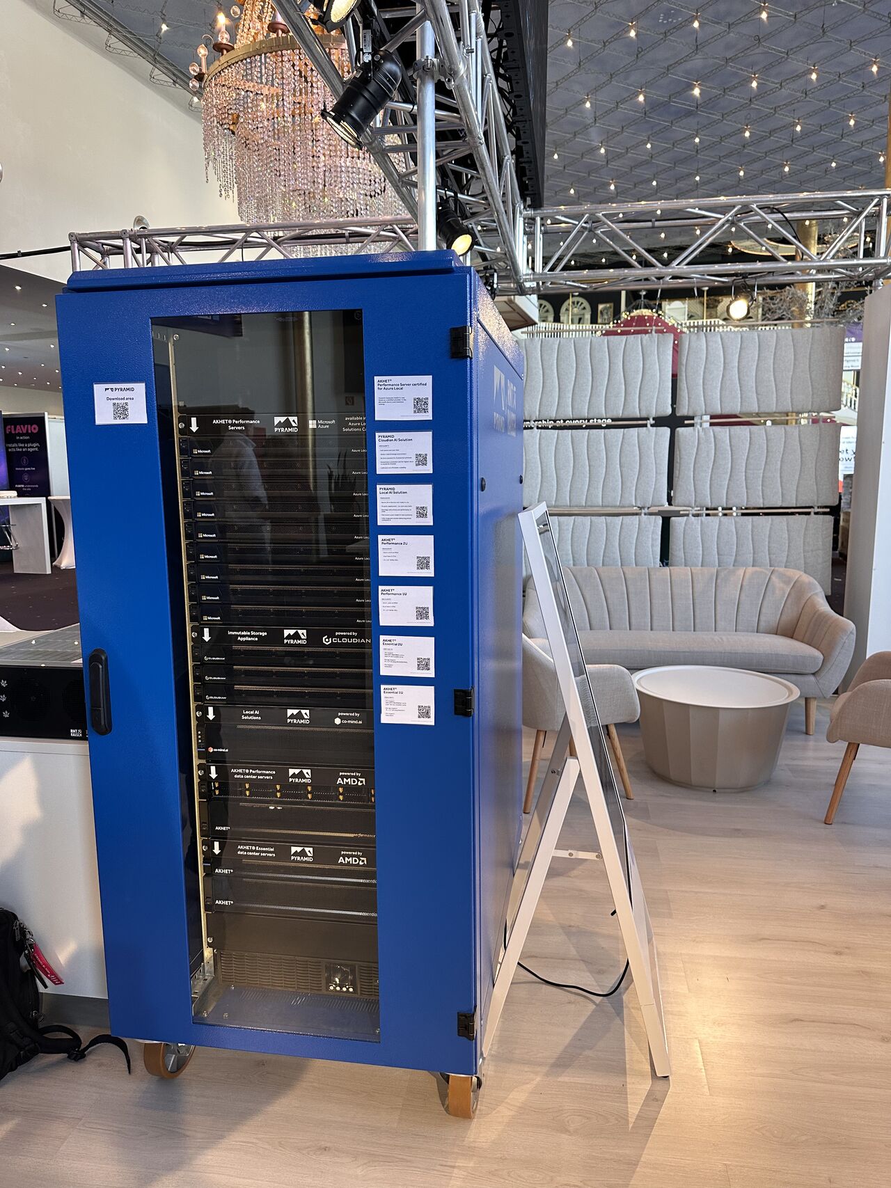 AKHET&reg; rack-mounted server running co-mind.ai at CloudFest 2026