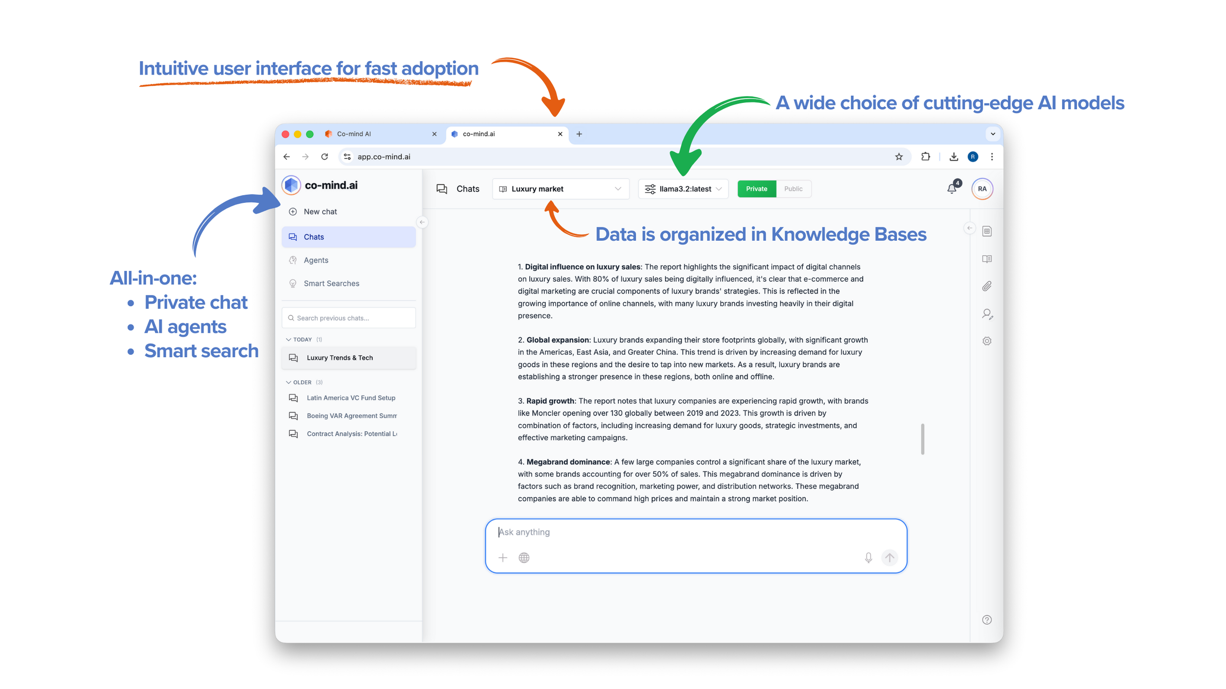 Co-mind AI Platform — Unified AI Hub